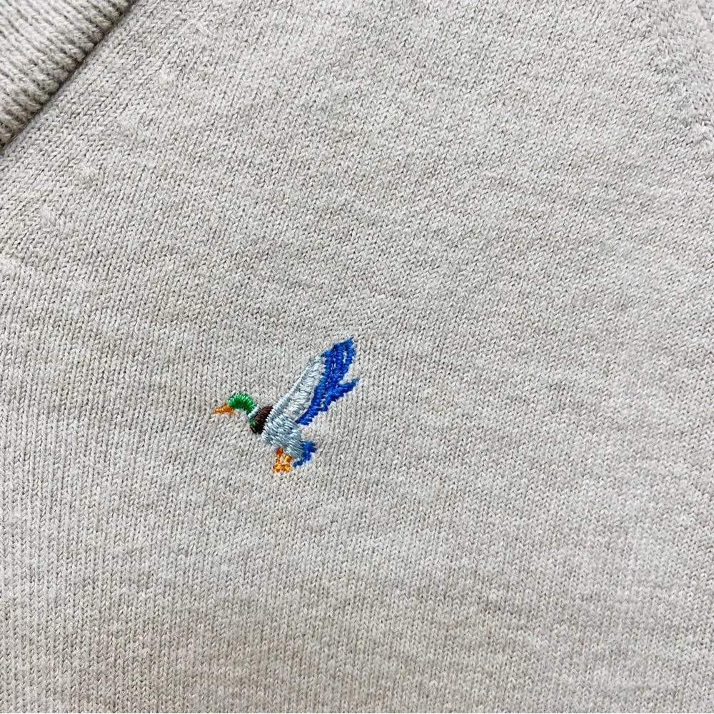 Vintage Flying Scotsman V Neck XL Sweater Mallard Collection Tan Grandpacore USA